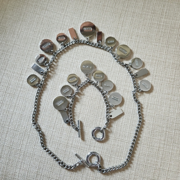 Coach Vintage Rare Charm Necklace, Bracelet with Dust bag - Picture 7 of 8